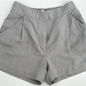 Aritzia Wilfred Grey Linen Shorts - Size 6